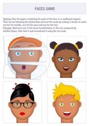 Faces game for kids to Print & Cut out Faces game for kids to Print & Cut out