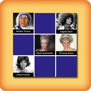 Matching game - Famous women in history Matching game - Famous women in history