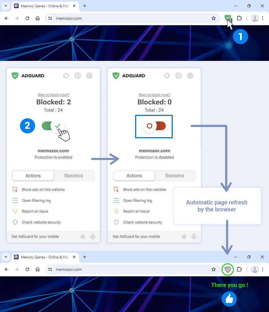 adguard allow site