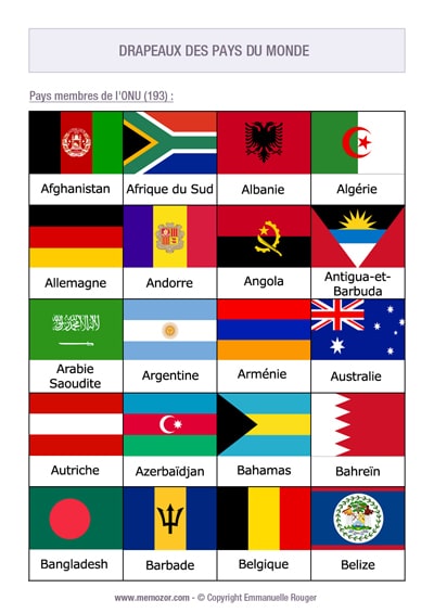 Bingo des drapeaux