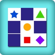 Matching game for toddlers - Geometric shapes Matching game for toddlers - Geometric shapes