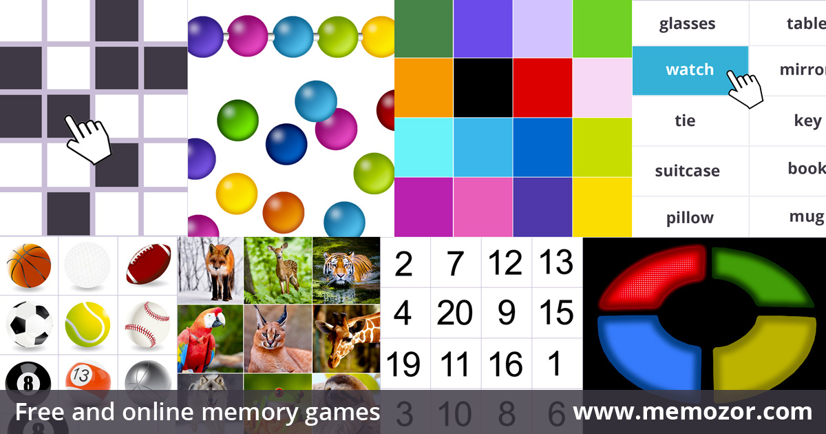 free memory games online