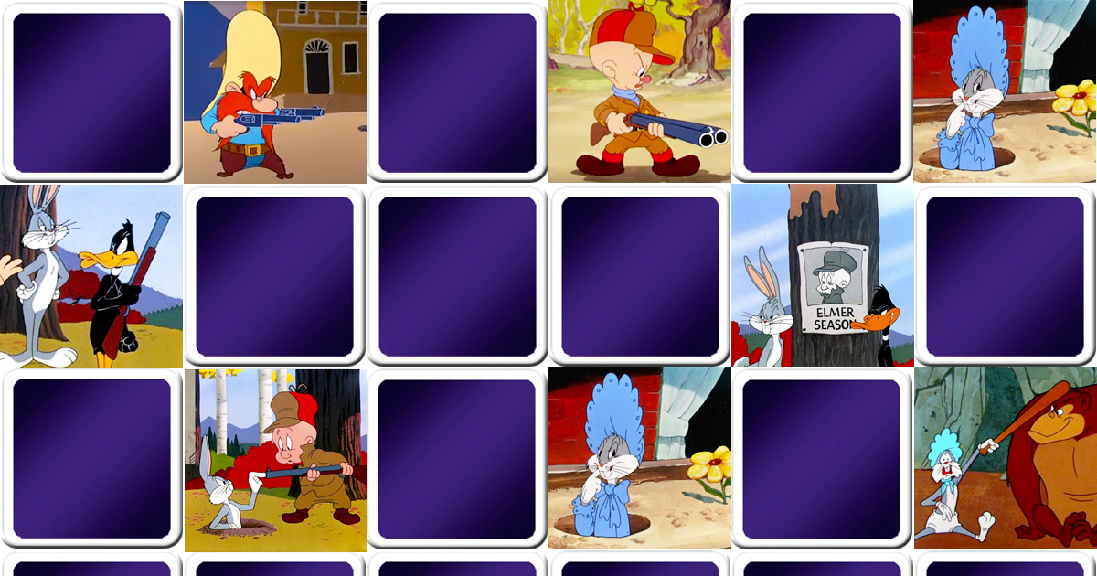Play matching game for kids - Bugs Bunny - Online & free | Memozor