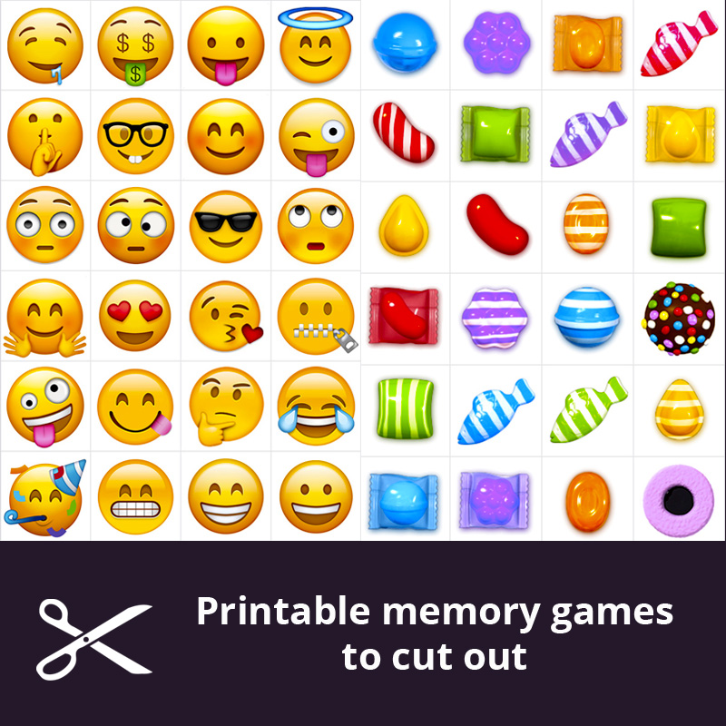 Printable Memory Matching Games Print Cut Memozor