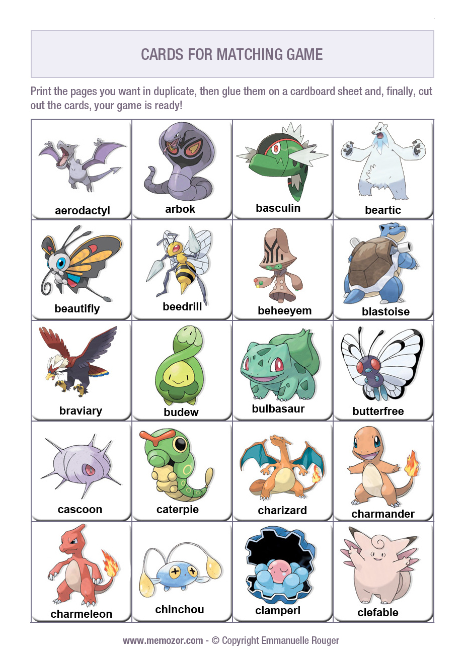 pokemon matching game d4s security