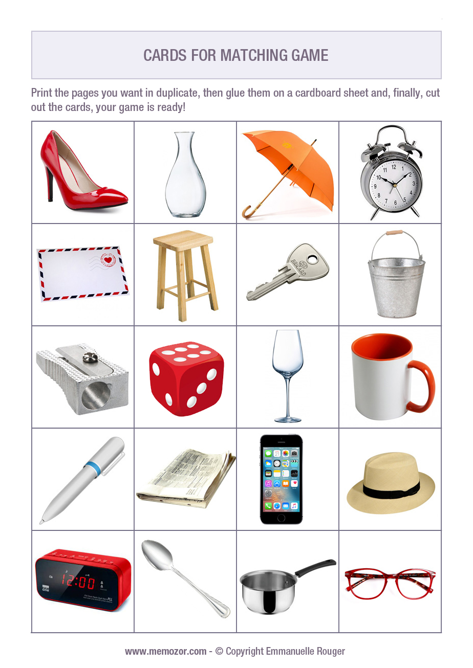 visual memory memory game pictures for adults