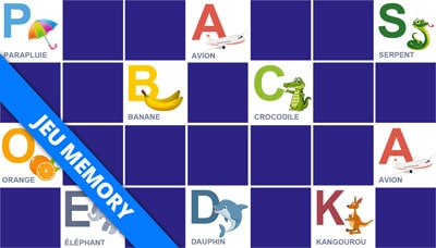 Alphabet avec images pour la Maternelle - Gratuit