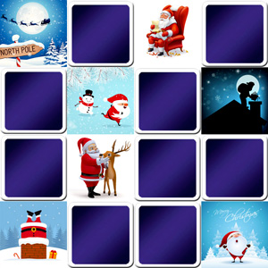 Play matching game for kids - Santa Claus - Online & Free | Memozor