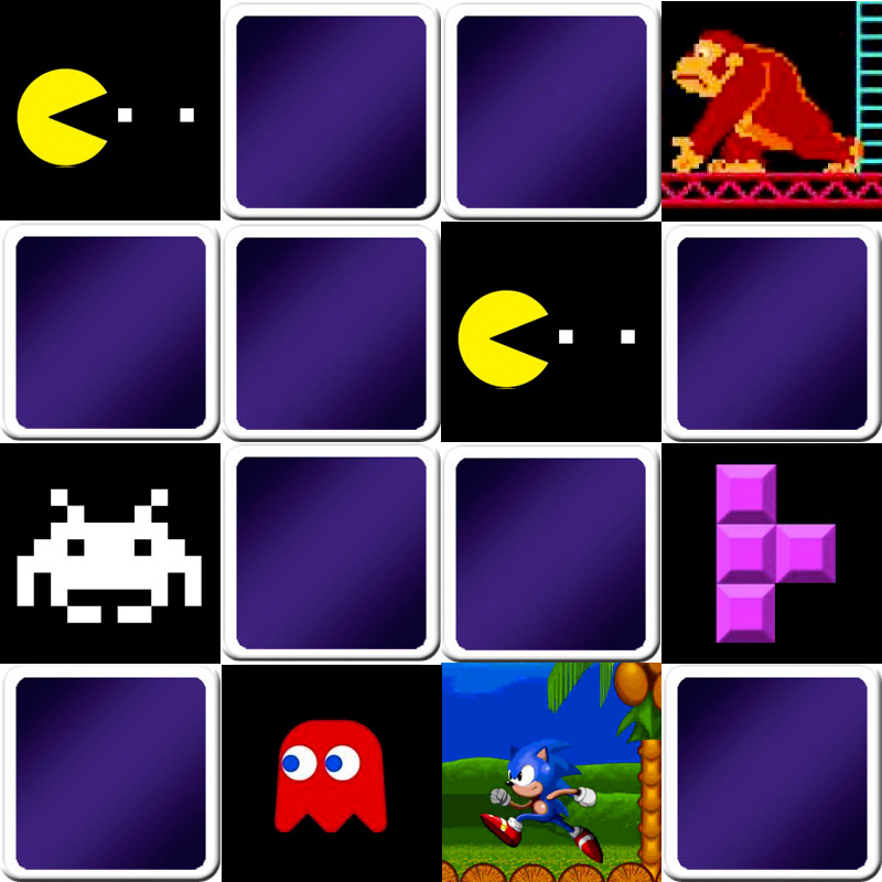 Play Matching Game For Kids Retro Video Games Online Free Memozor